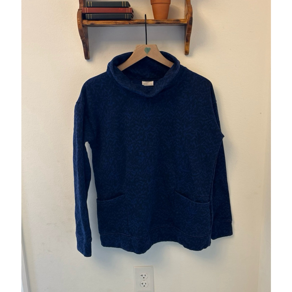 Columbia Navy Printed Pullover – Size Large